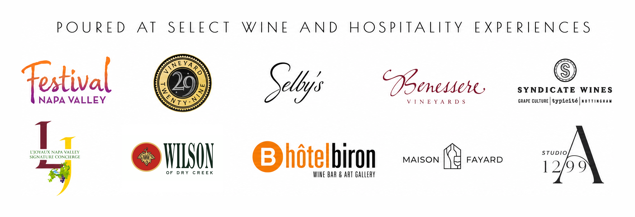 Leveto — poured at select wine and hospitality experiences